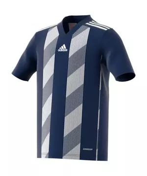 adidas Boy's Striped 19 Soccer Jersey-Dk Blue